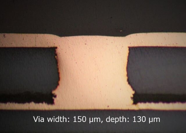 Reference Image of a Copper-Filled Microporous Section